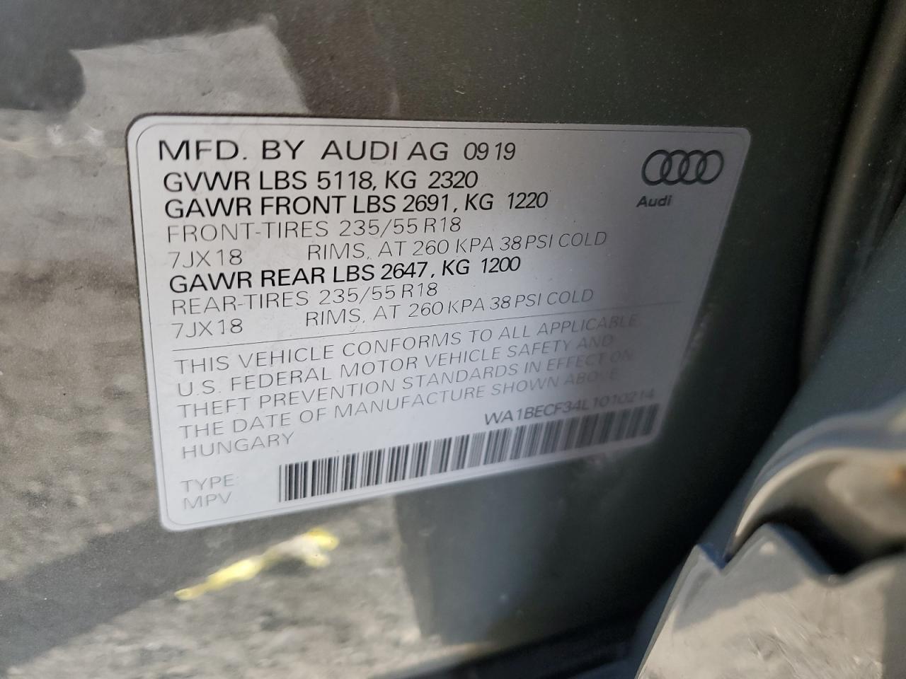 2020 Audi Q3 - Image 13