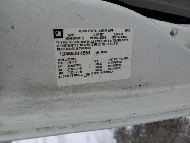 2004 CHEVROLET EXPRESS G3500   