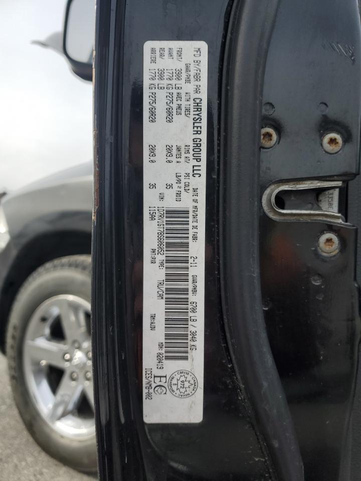 2011 Dodge Ram 1500 VIN: 1D7RV1GT7BS606052 Lot: 44399685