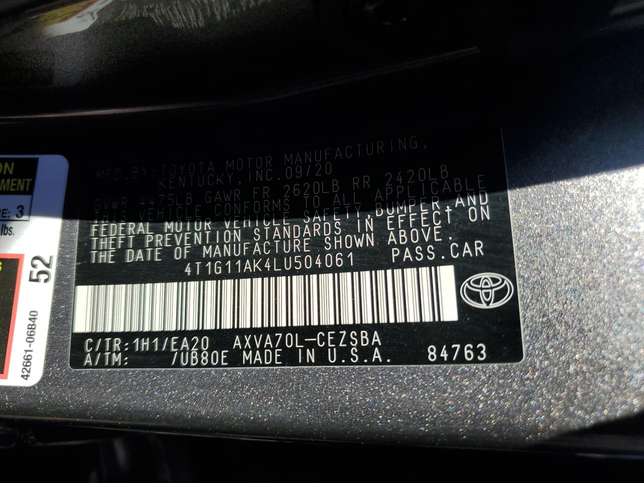 2020 Toyota Camry - Image 14