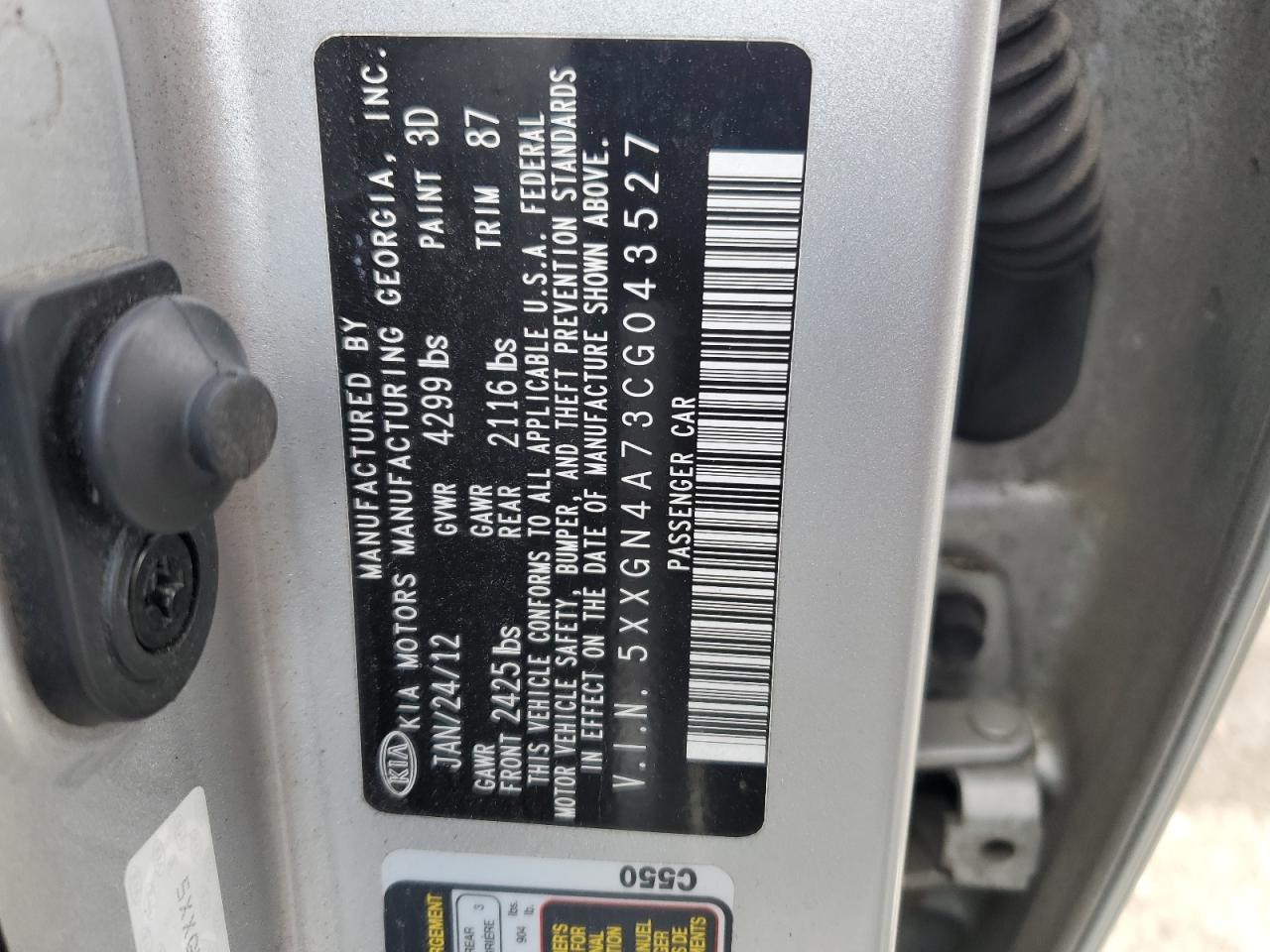2012 Kia Optima - Image 14