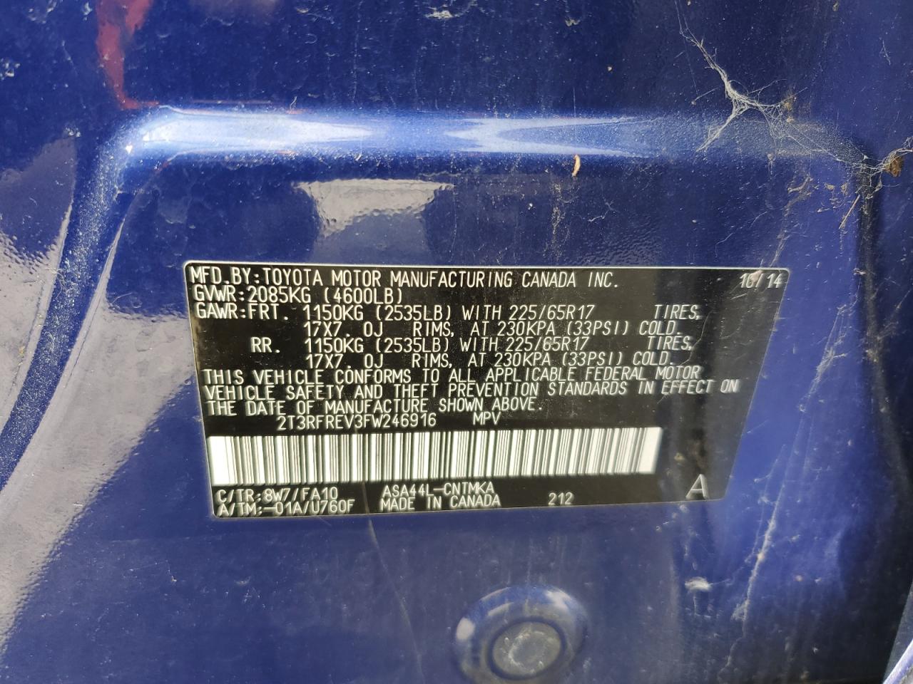 2015 Toyota RAV 4 - Image 13