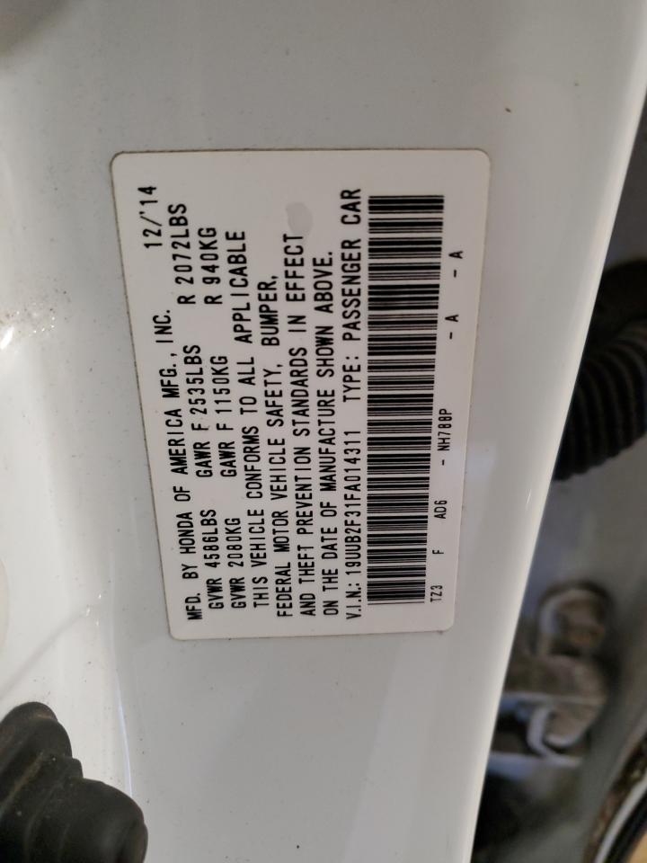 2015 Acura Tlx VIN: 19UUB2F31FA014311 Lot: 45569045