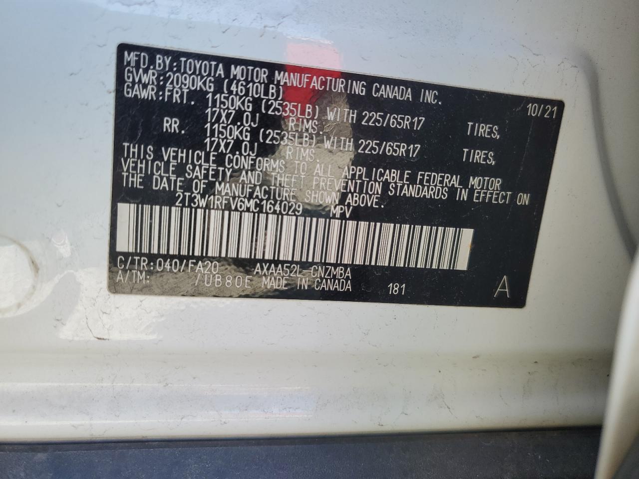 2021 Toyota RAV 4 - Image 12