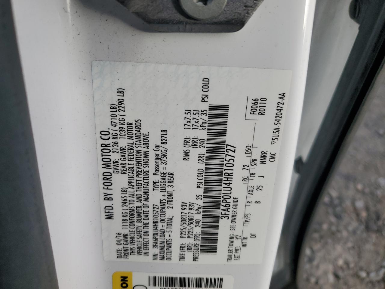 2017 Ford Fusion - Image 12