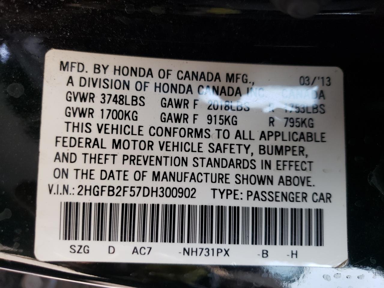 2013 Honda Civic - Image 13