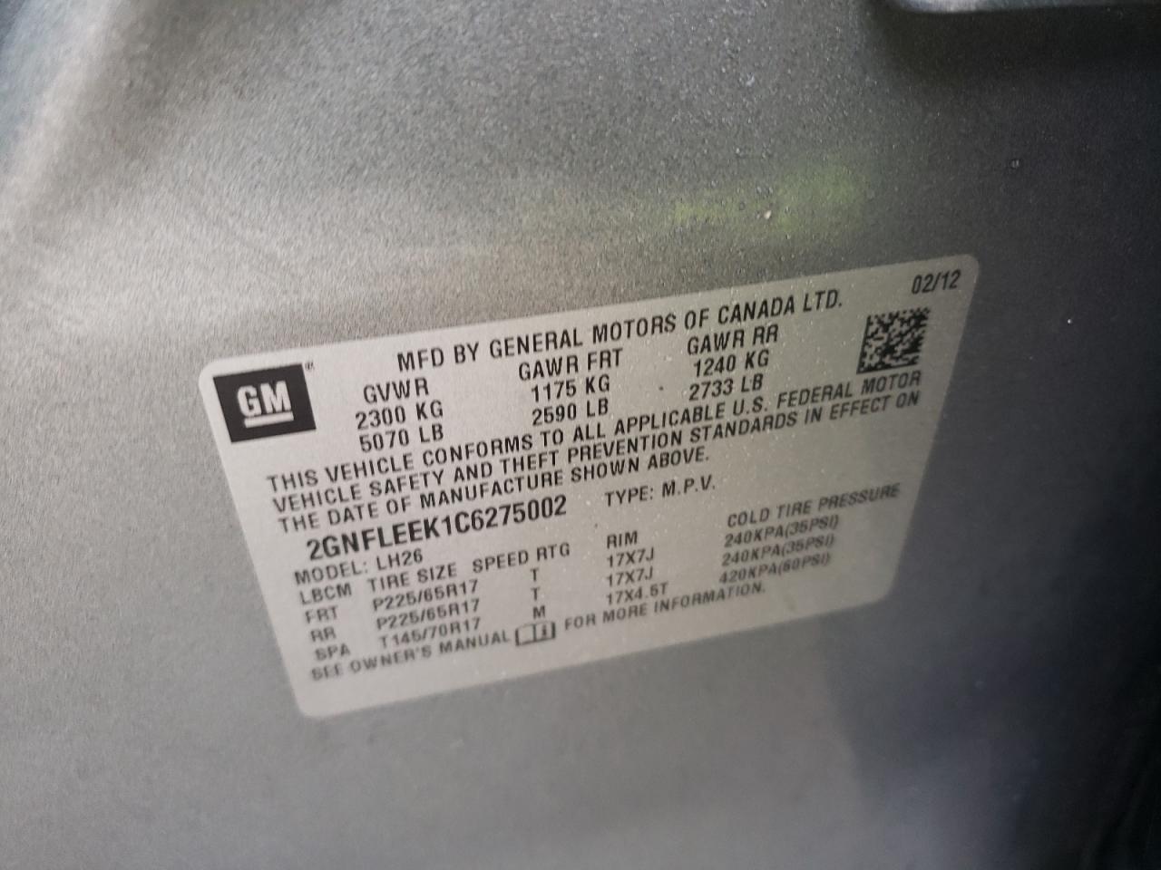 2012 Chevrolet Equinox - Image 12