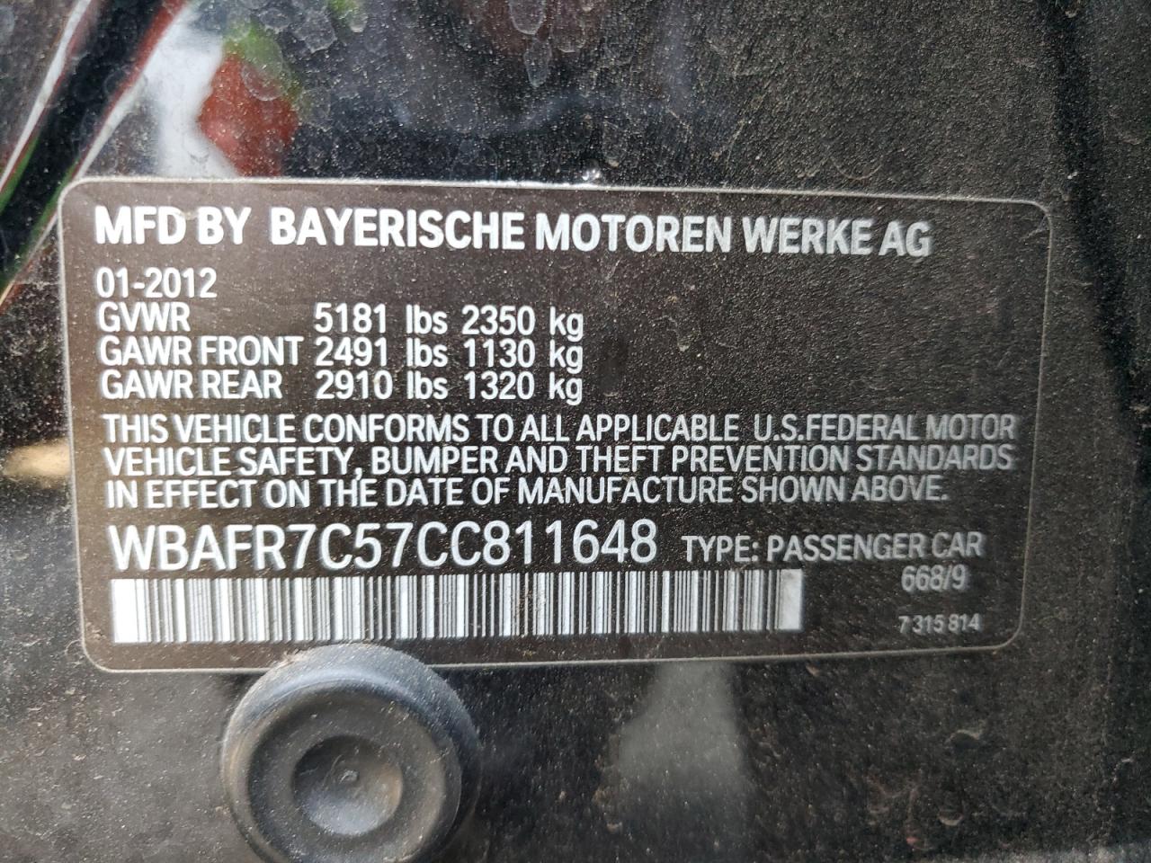 2012 BMW 5er - Image 12