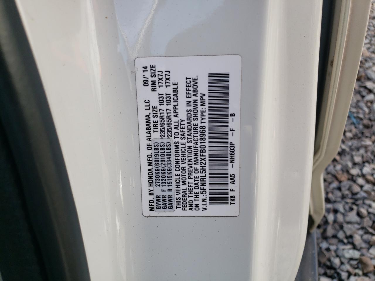 2015 Honda Odyssey - Image 13