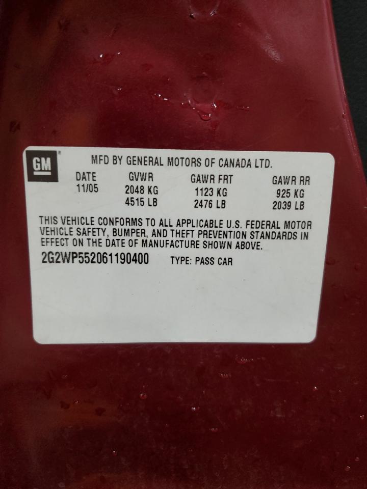 2006 Pontiac Grand Prix - Image 12