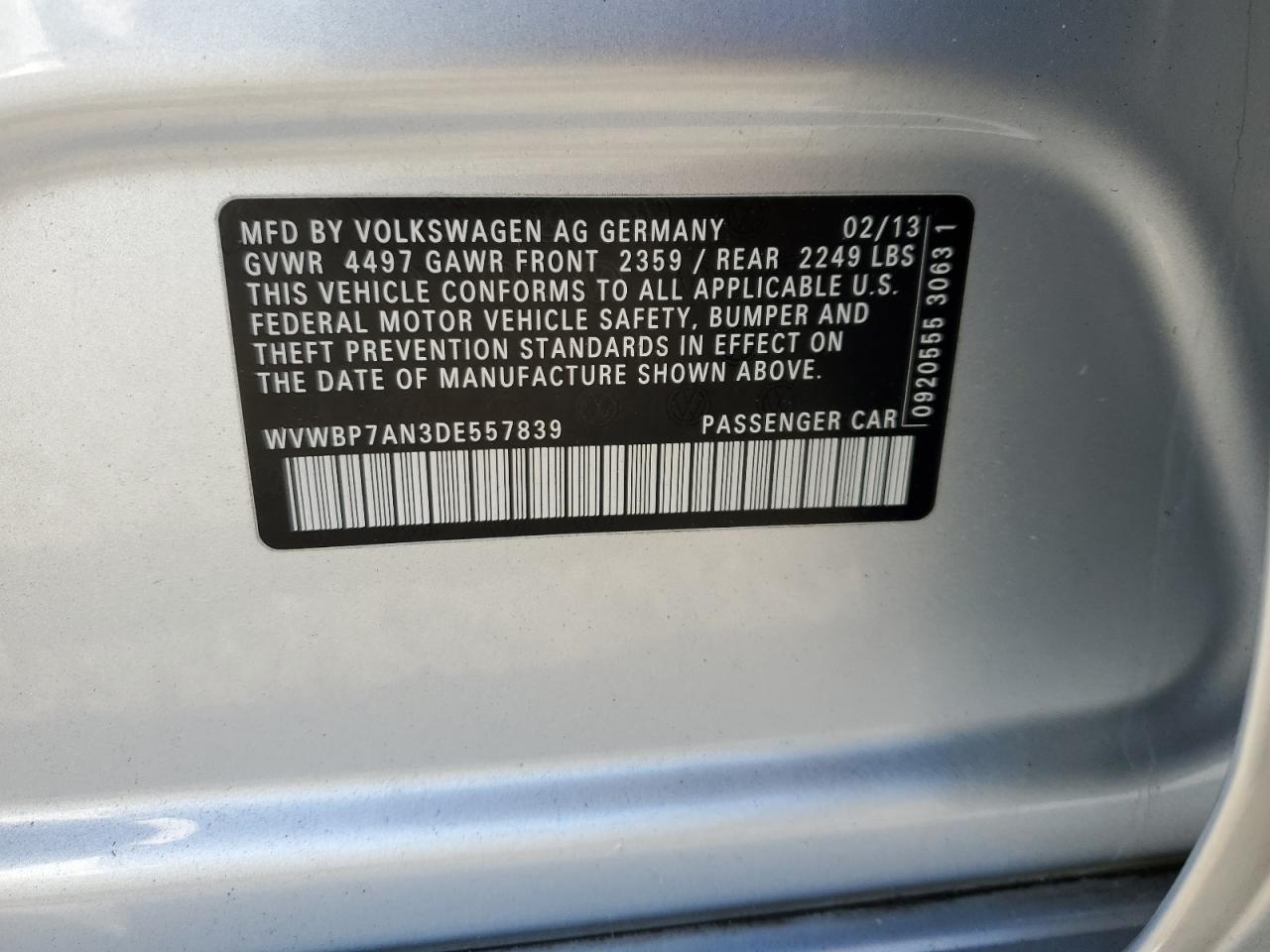2013 Volkswagen Passat CC - Image 14
