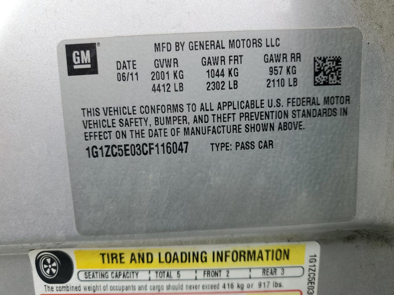 2012 Chevrolet Malibu - Image 12