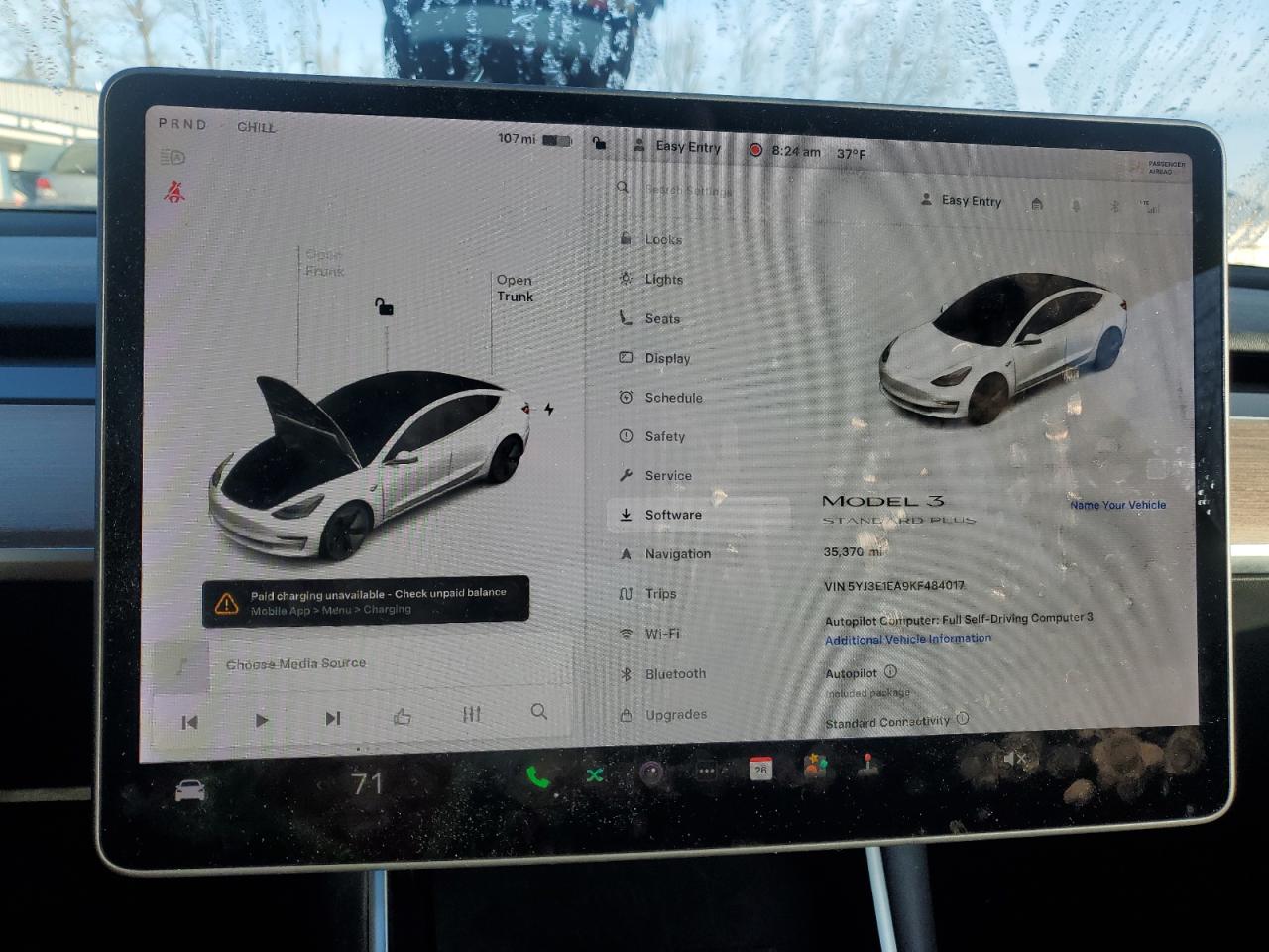 2019 Tesla Model 3 VIN: 5YJ3E1EA8KF484017 Lot: 46549285