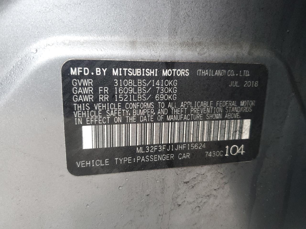 2018 Mitsubishi Mirage - Image 14