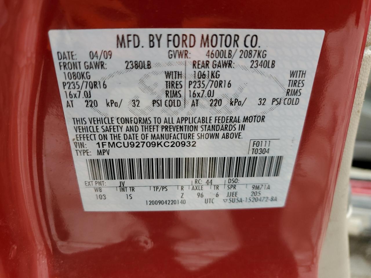 2009 Ford Escape - Image 15