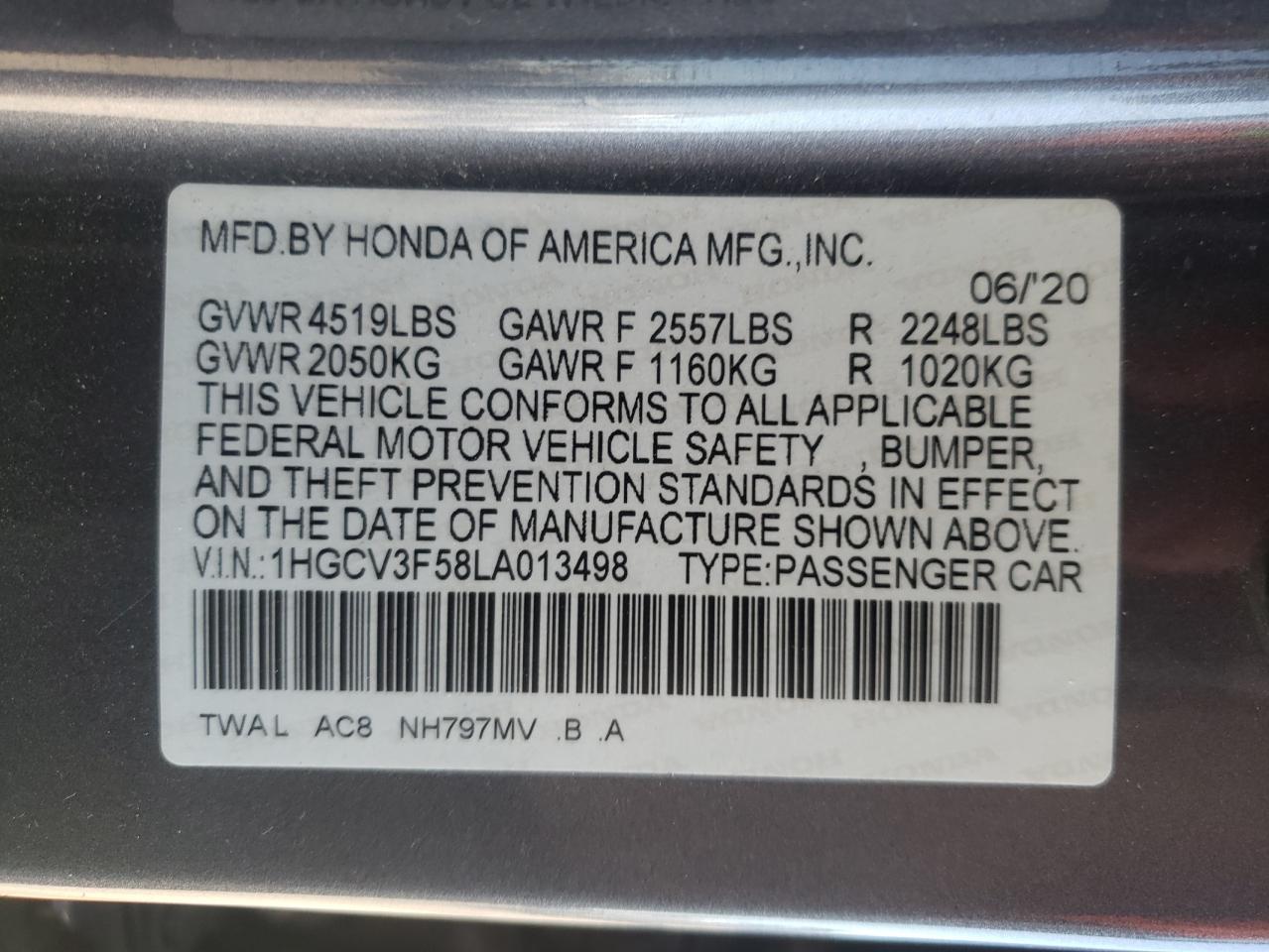 2020 Honda Accord - Image 12