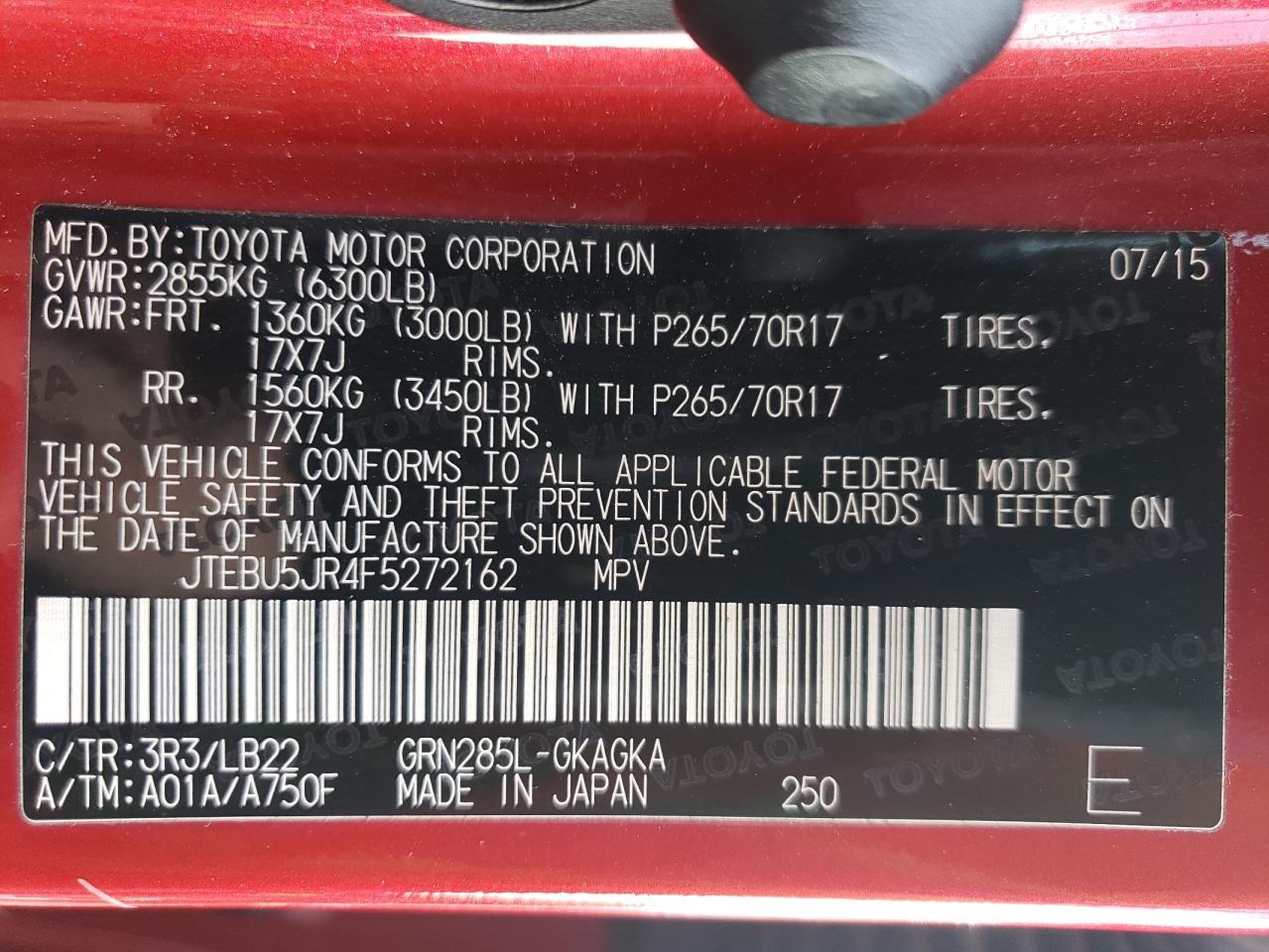 2015 Toyota 4Runner - Image 13