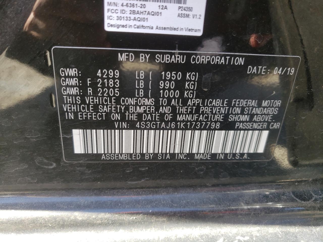 2019 Subaru Impreza - Image 13