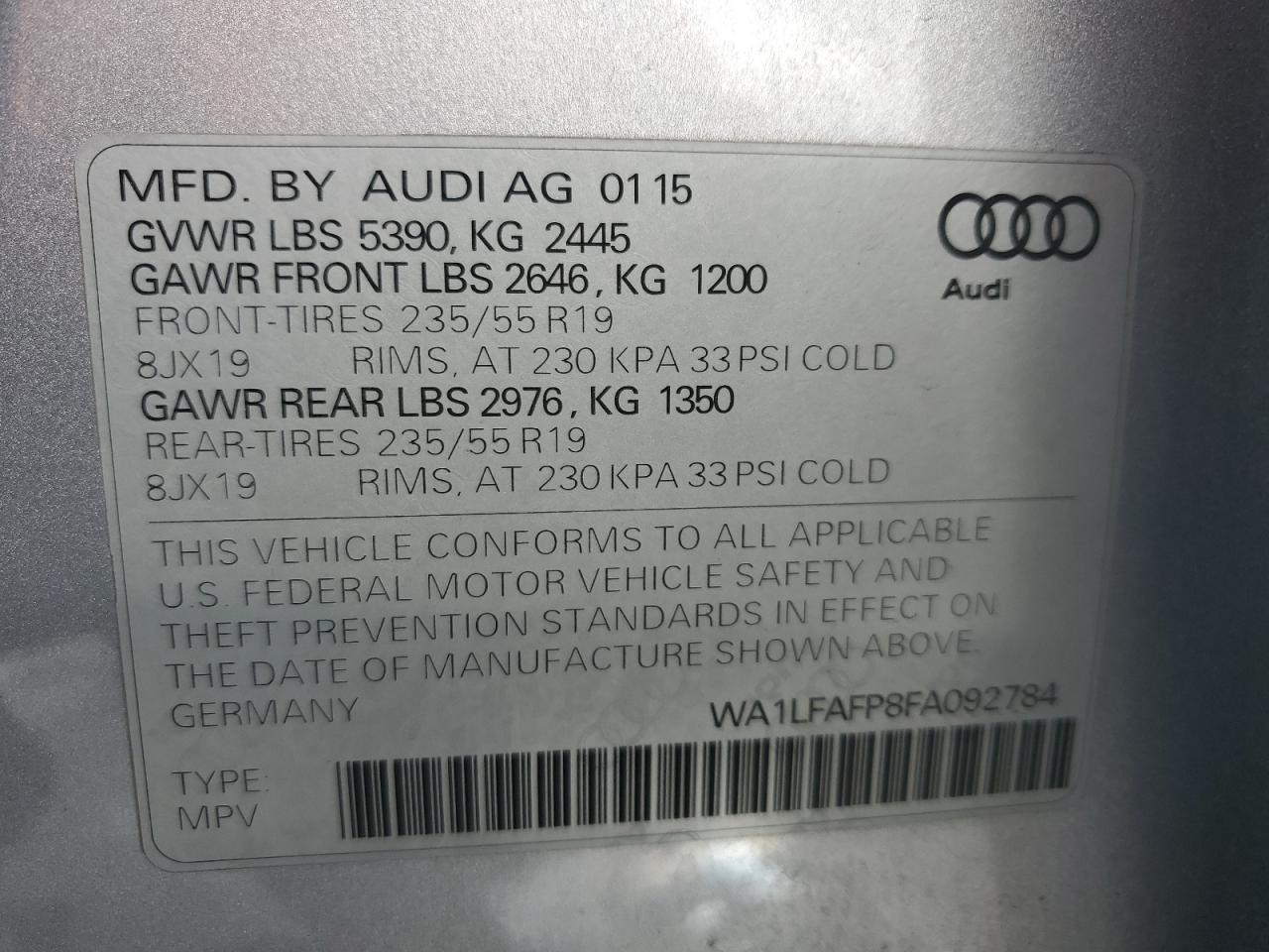 2015 Audi Q5 - Image 14