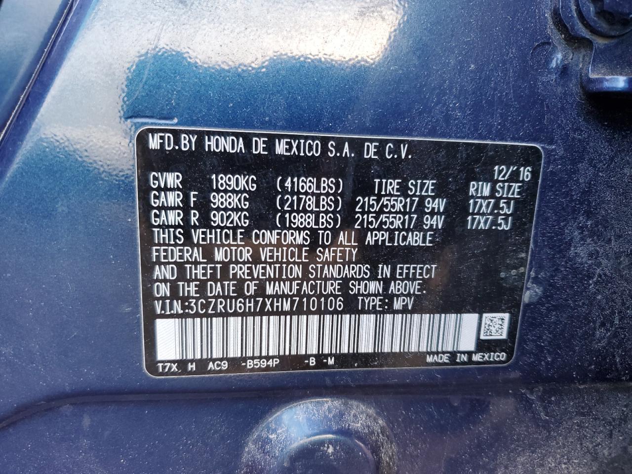 2017 Honda HR-V - Image 13