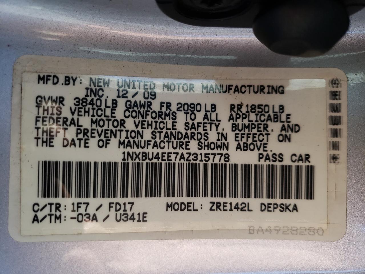 2010 Toyota Corolla - Image 12