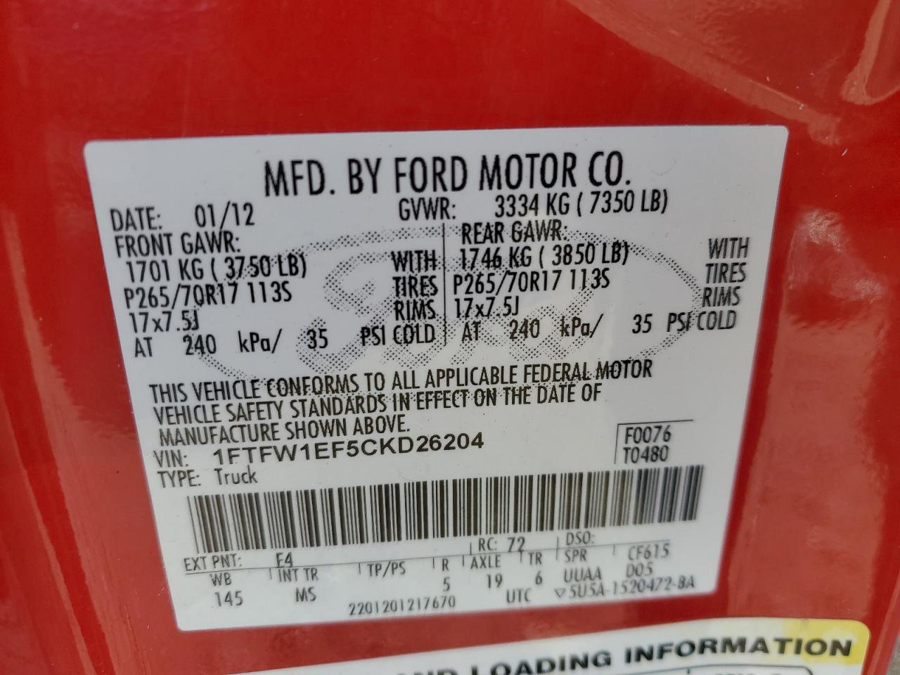 2012 Ford F-150 - Image 12
