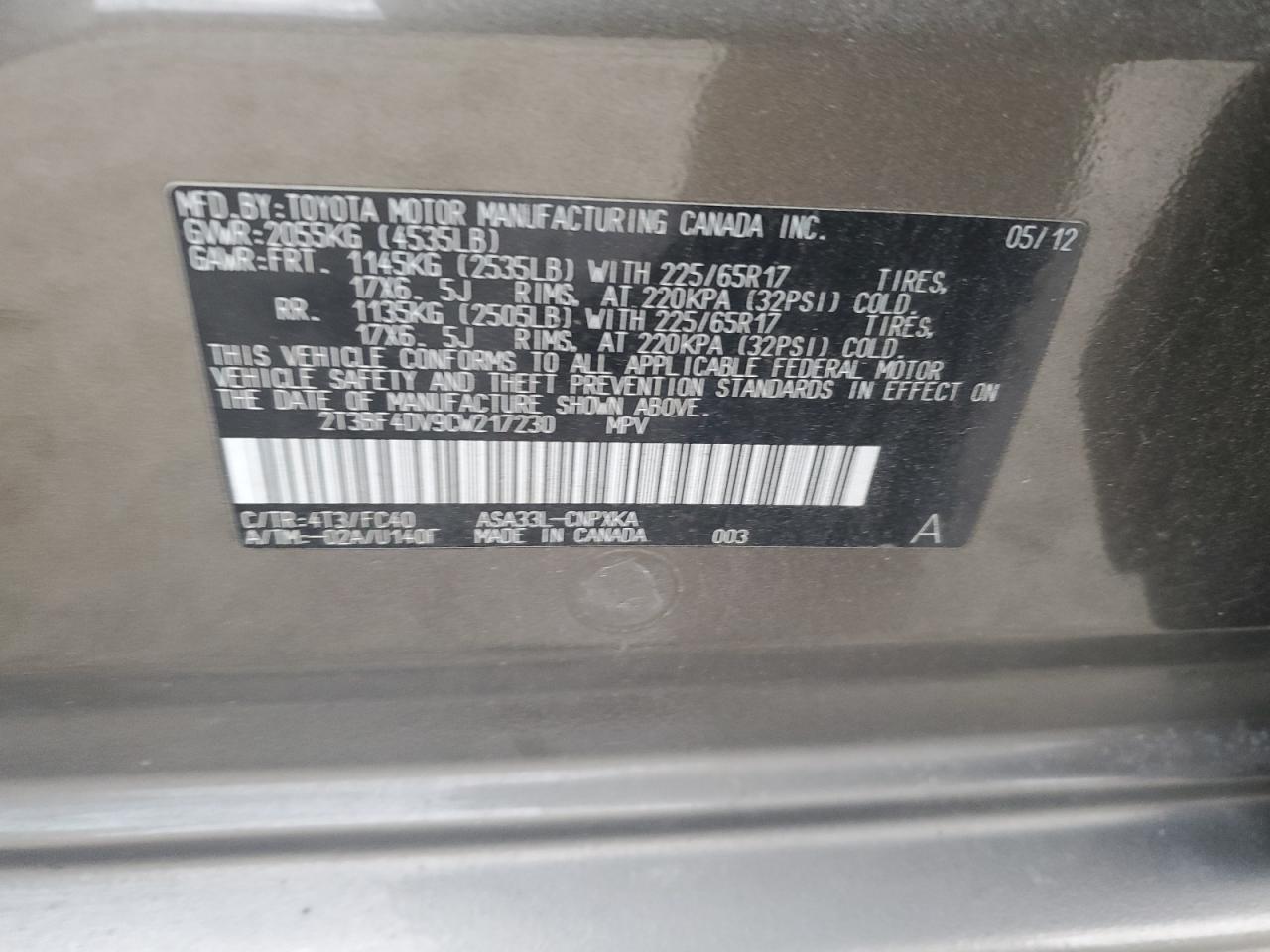 2012 Toyota RAV 4 - Image 15