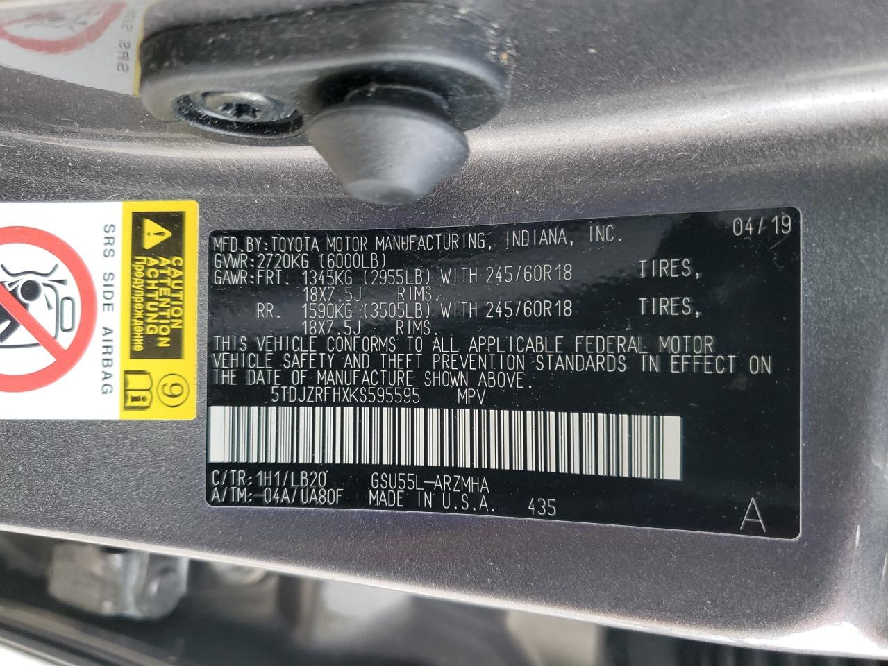 2019 Toyota Highlander - Image 13