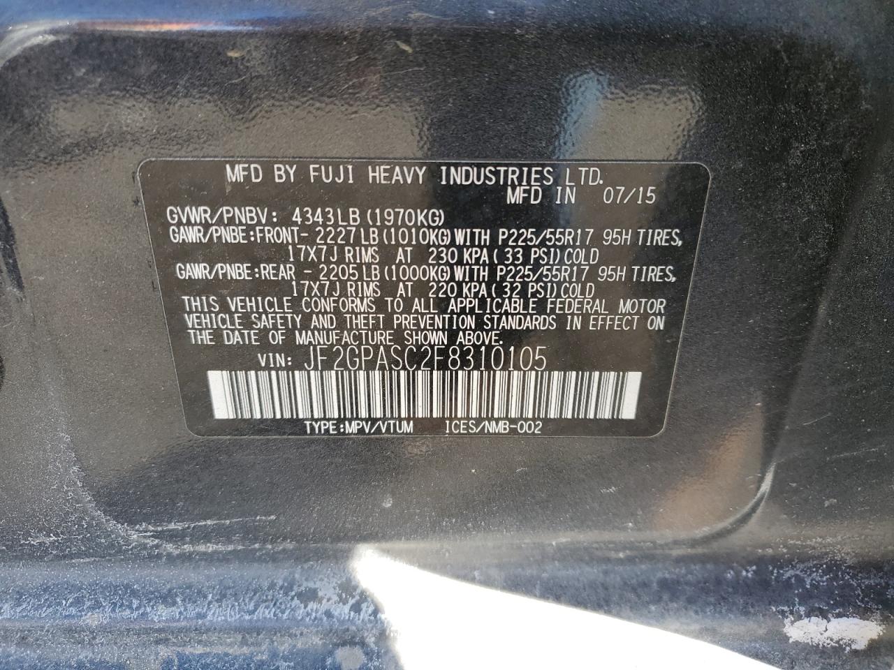 2015 Subaru XV - Image 13