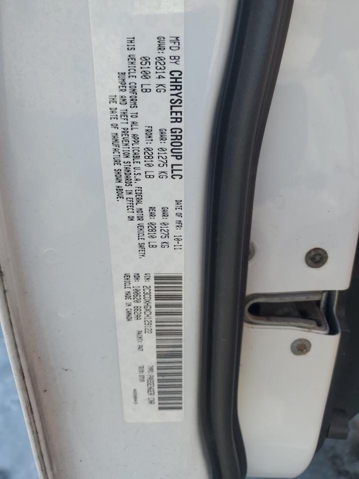 2012 Dodge Charger Sxt VIN: 2C3CDXHGXCH129122 Lot: 45977495