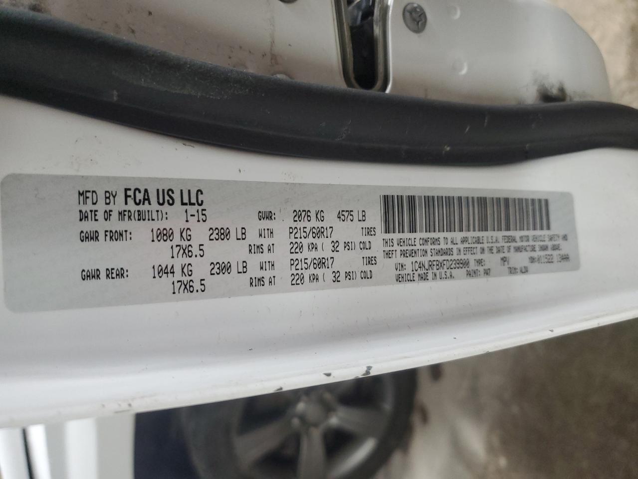 2015 Jeep Liberty (Patriot) - Image 13