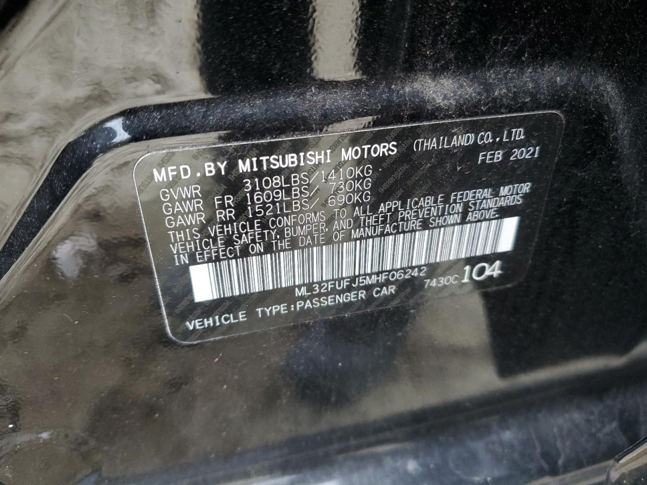 2021 Mitsubishi Mirage - Image 14