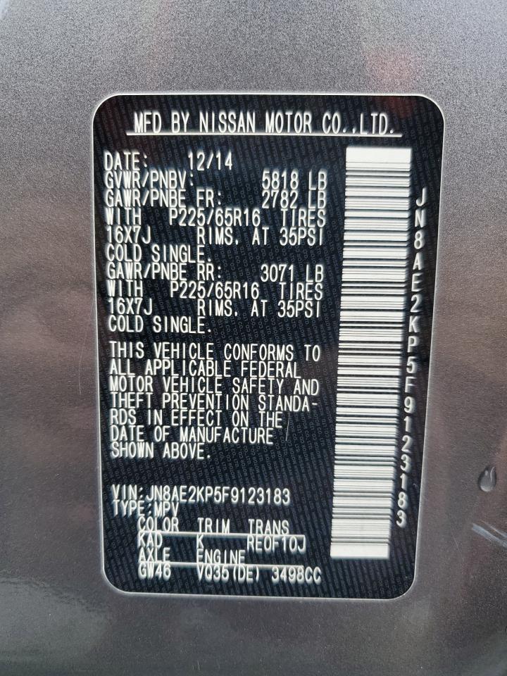 2015 Nissan Quest - Image 13