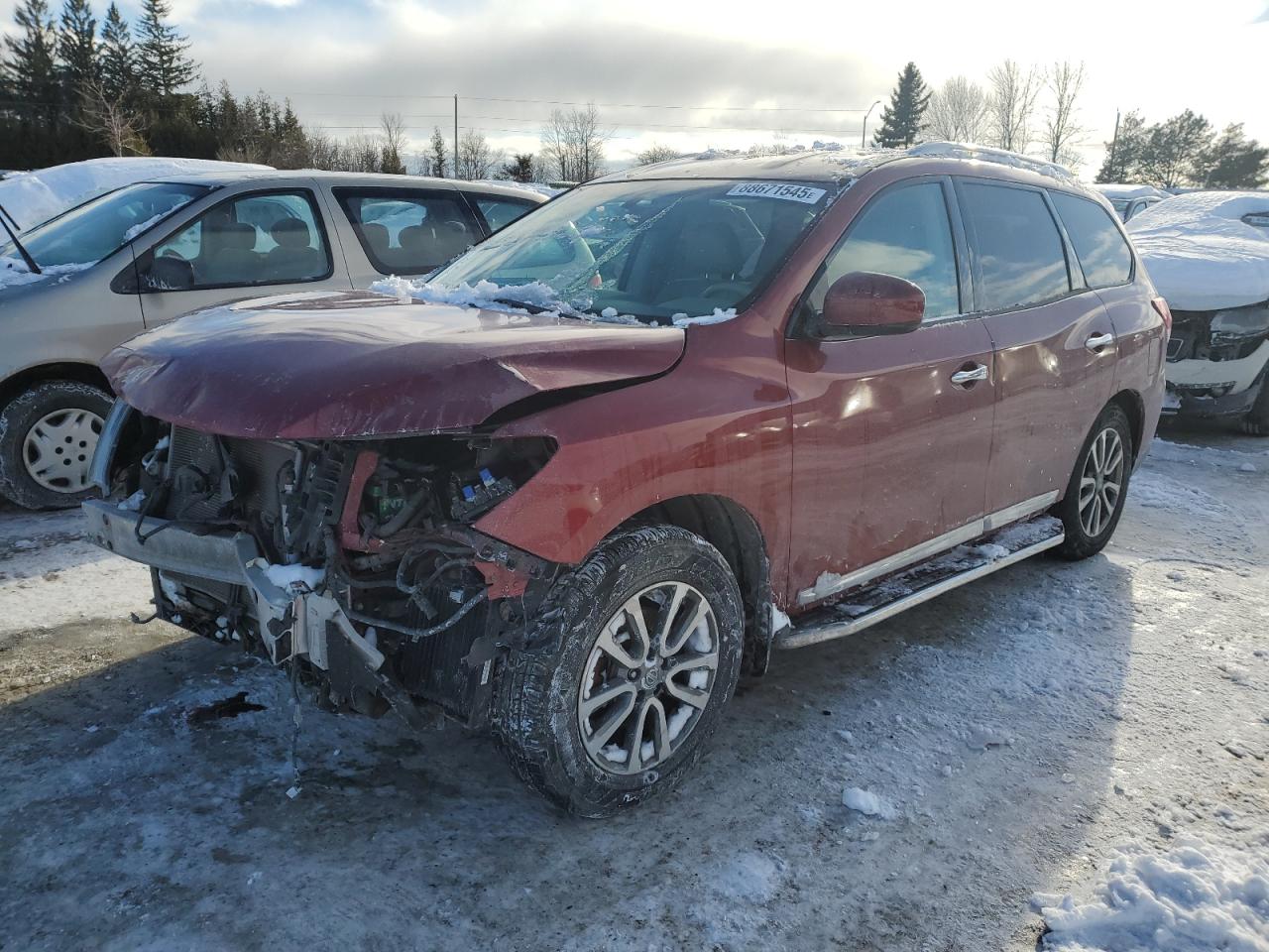 2013 Nissan Pathfinder S zu verkaufen in Bowmanville, ON - Front End