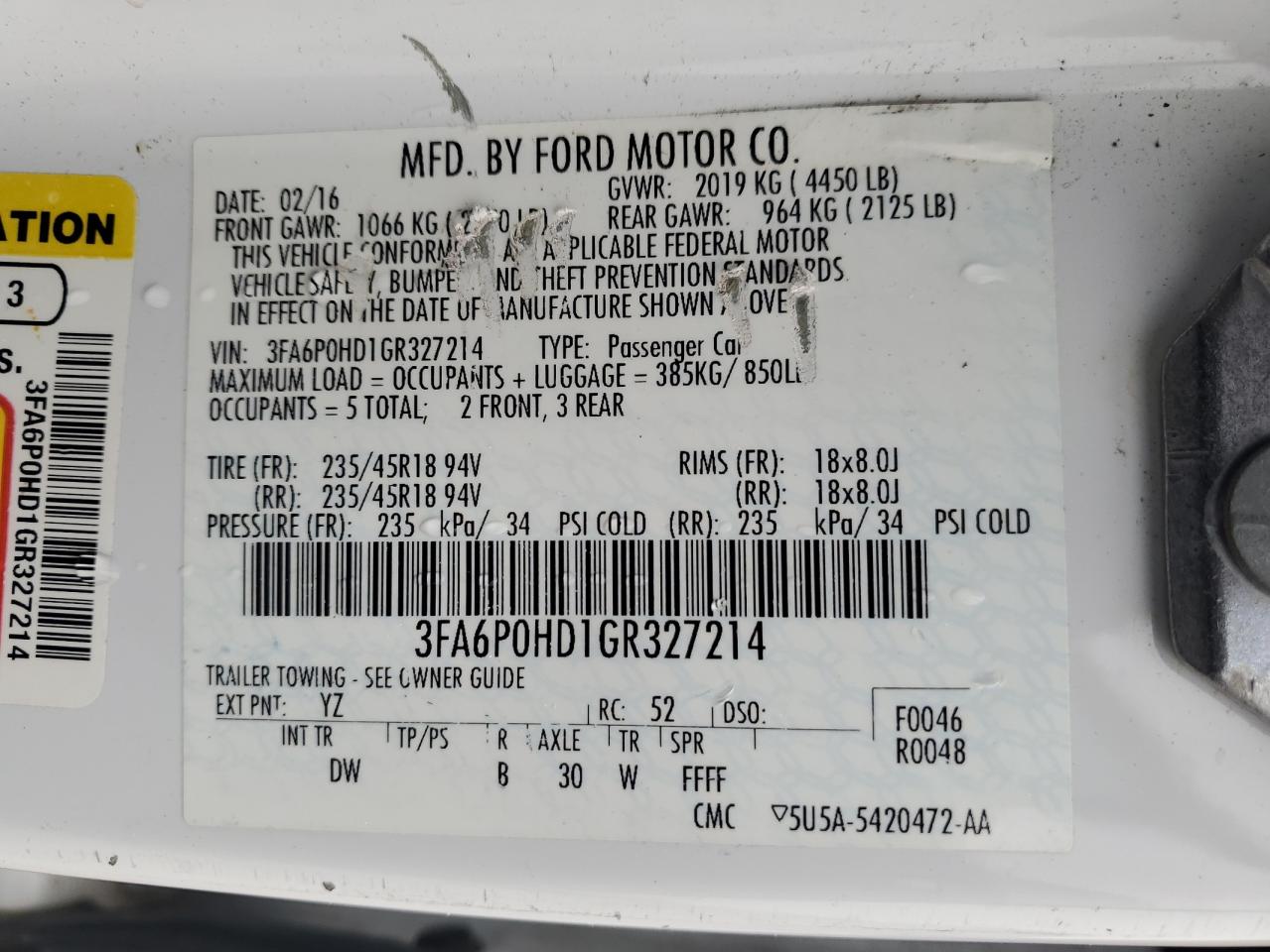 2016 Ford Fusion - Image 12