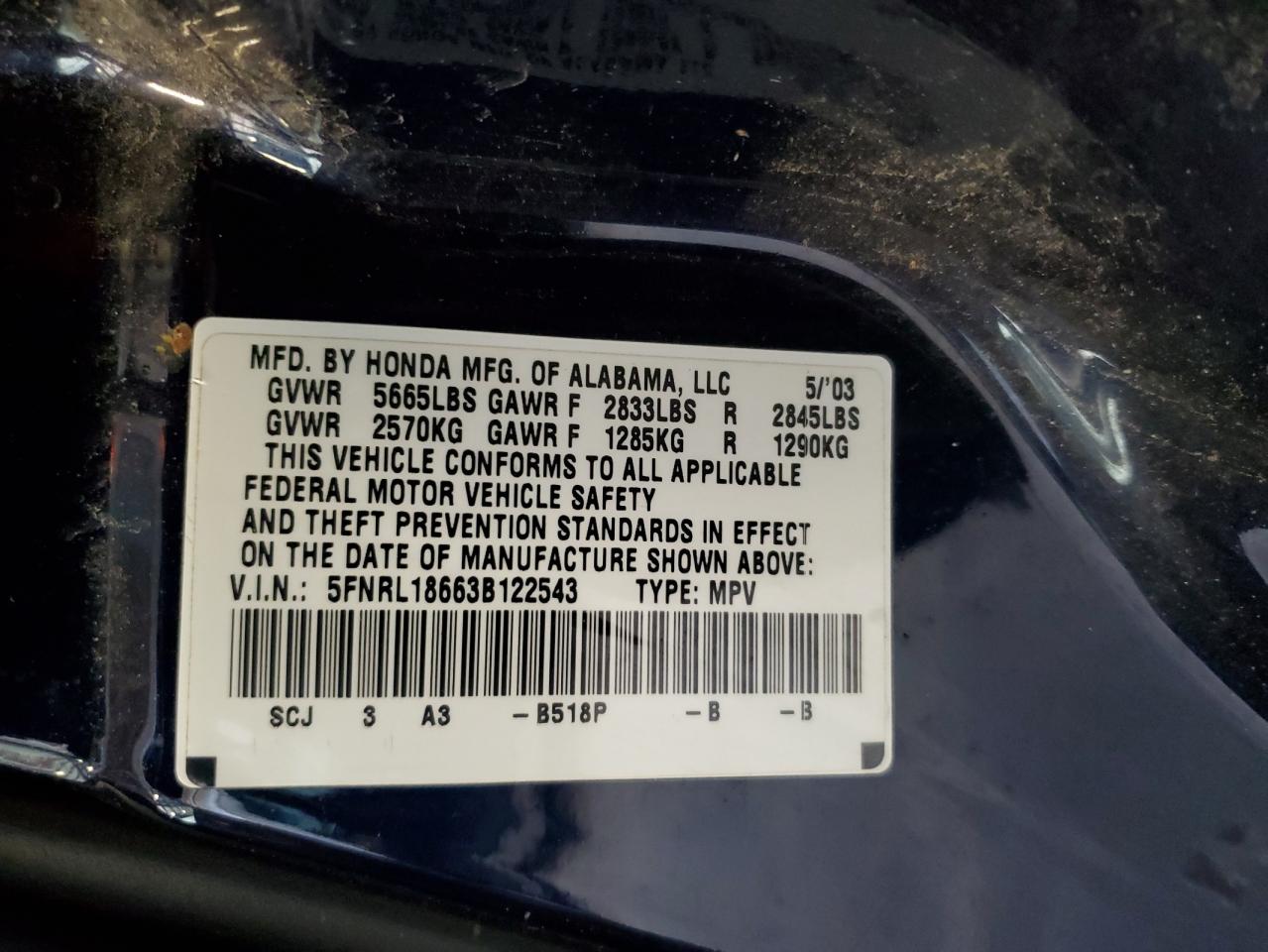 2003 Honda Odyssey - Image 13