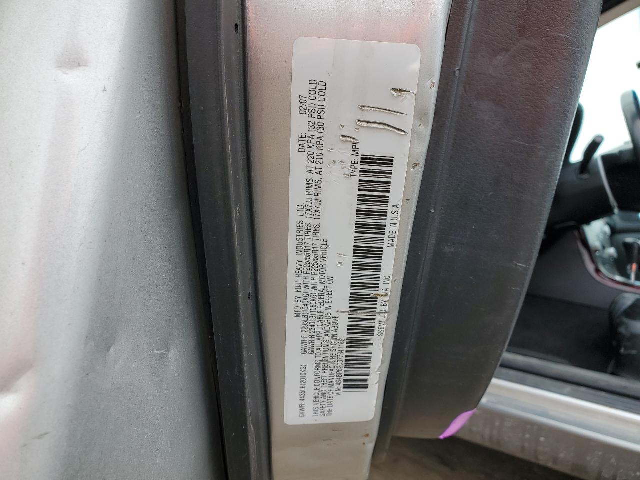 2007 Subaru Outback - Image 12