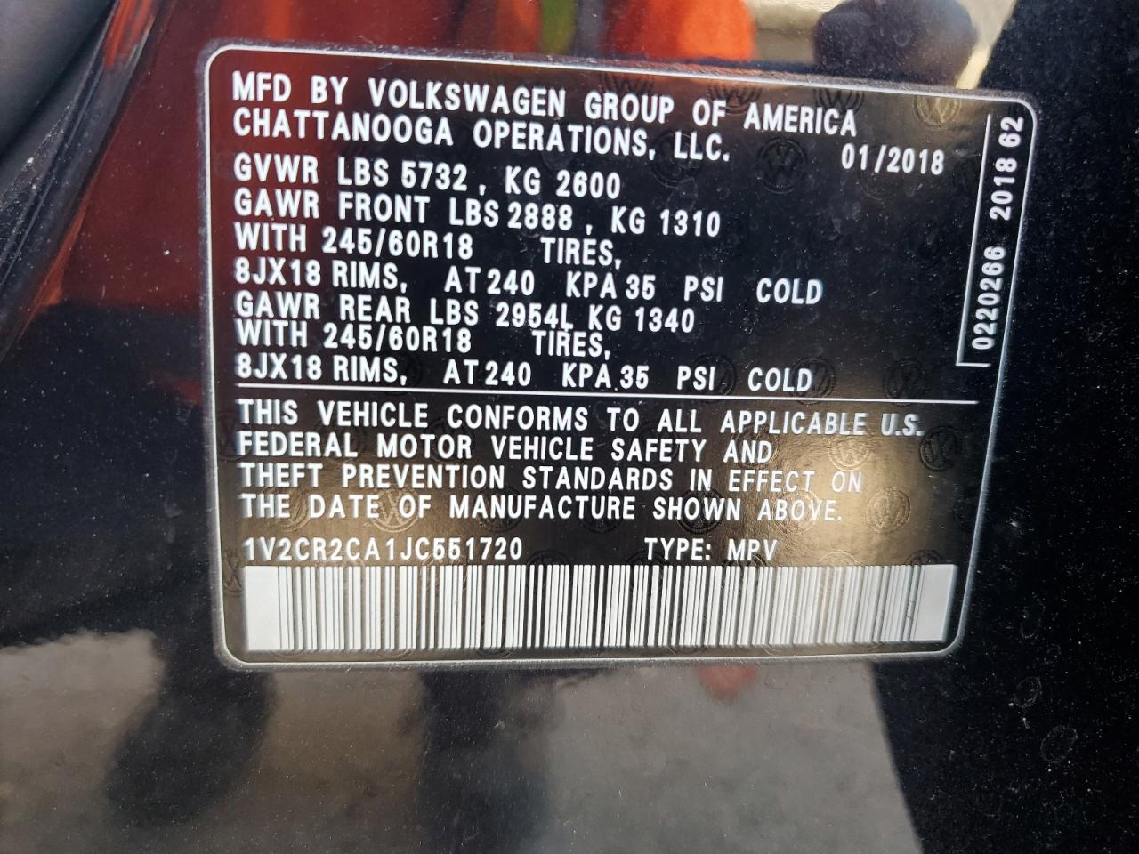 2018 Volkswagen Atlas - Image 13