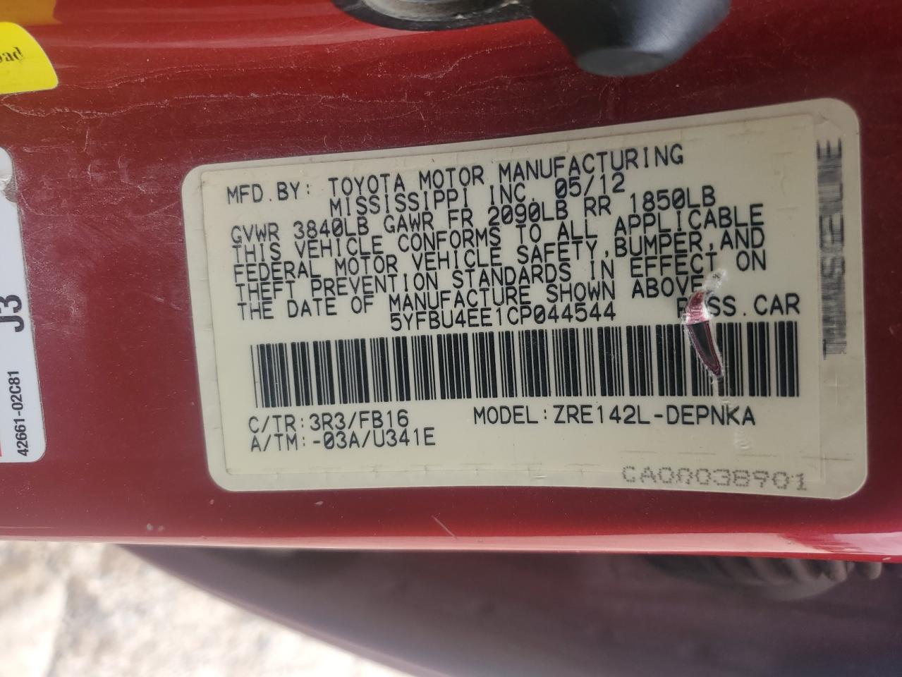 2012 Toyota Corolla - Image 14