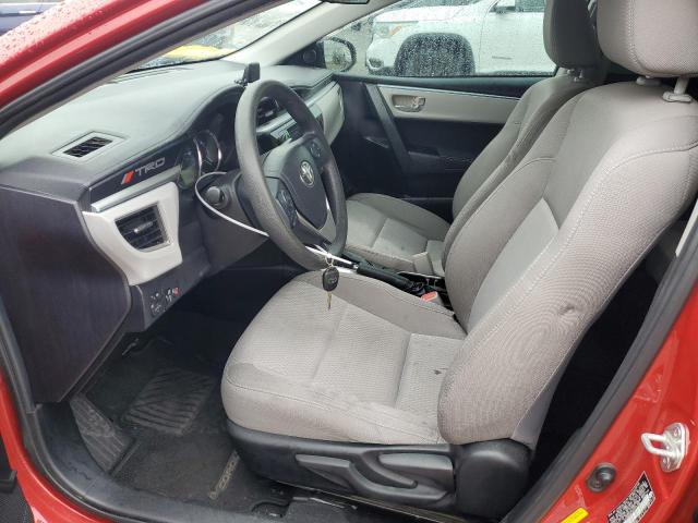  TOYOTA COROLLA 2016 Красный