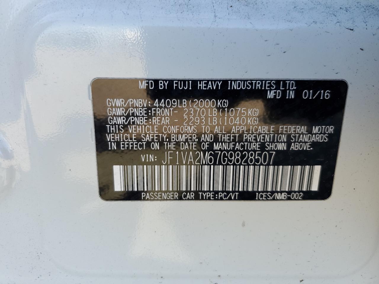 2016 Subaru WRX - Image 12