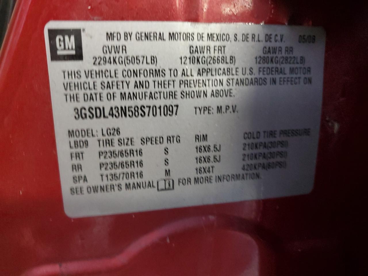 2008 Saturn VUE - Image 15