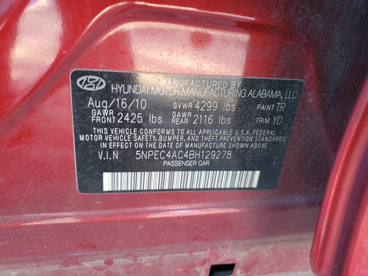 2011 Hyundai Sonata - Image 15