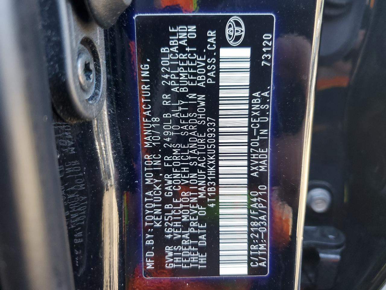 2019 Toyota Camry - Image 12