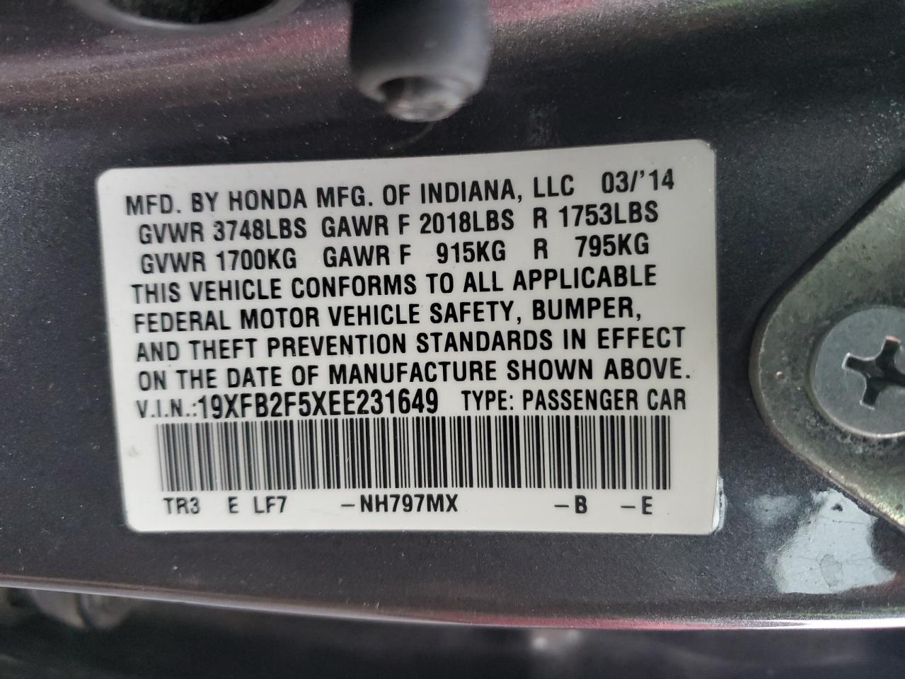 2014 Honda Civic - Image 12