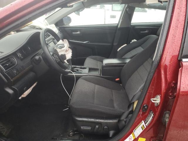  TOYOTA CAMRY 2017 Czerwony