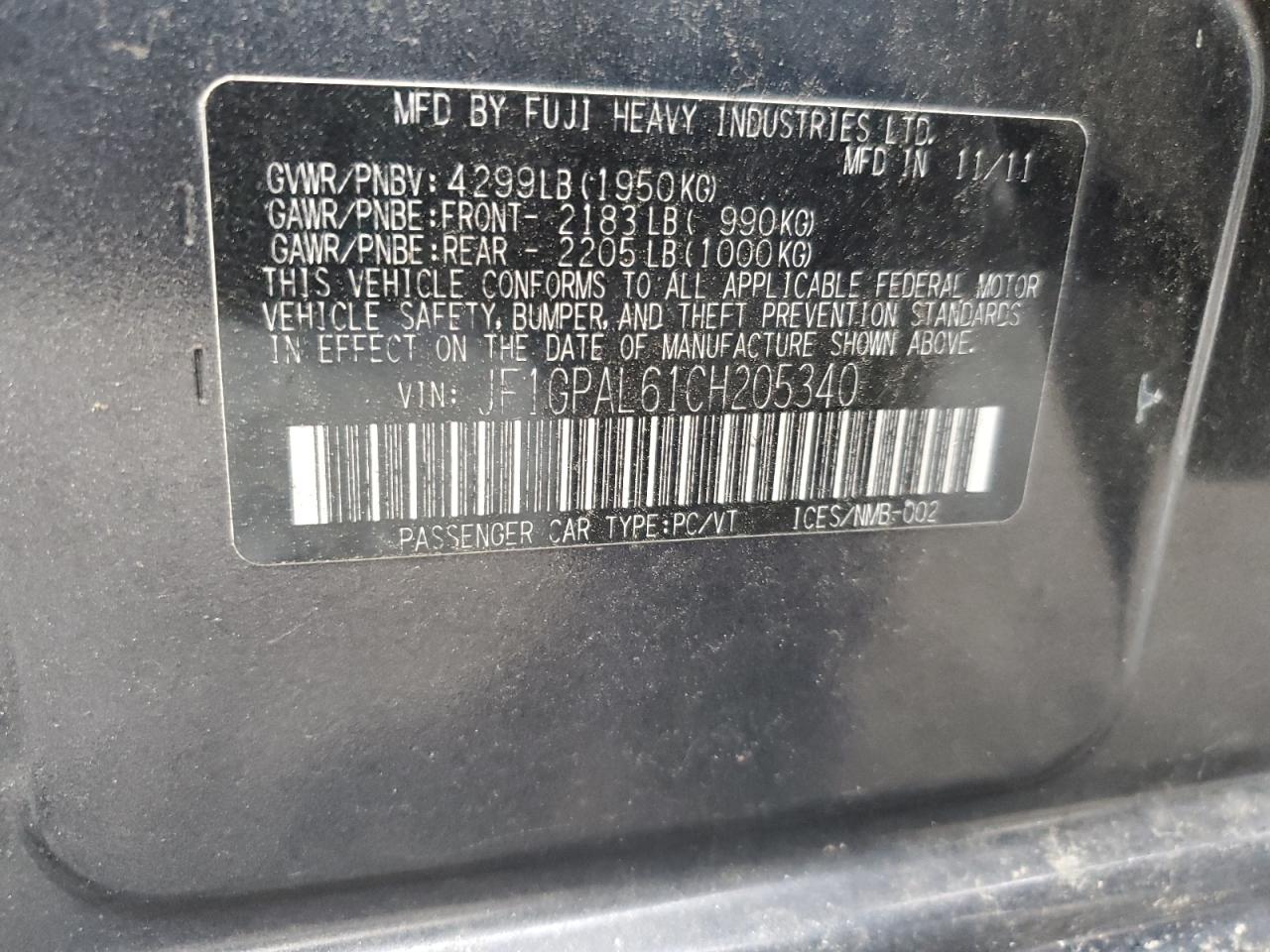 2012 Subaru Impreza - Image 12