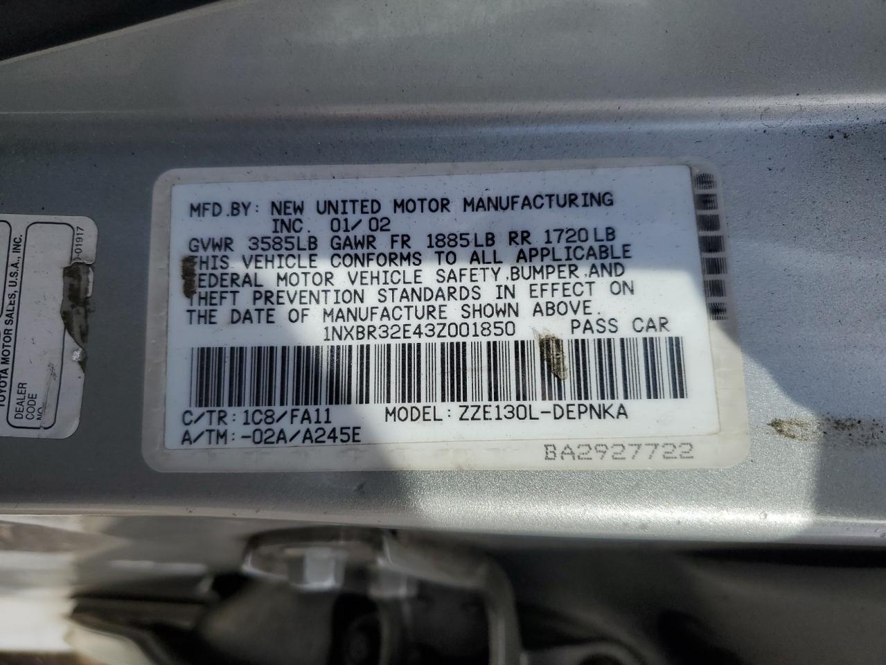 2003 Toyota Corolla - Image 13