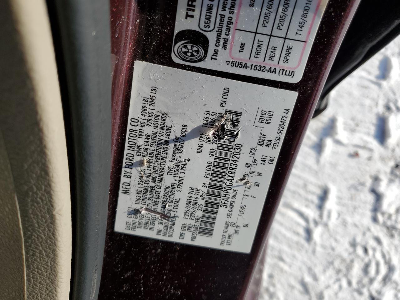 2011 Ford Fusion - Image 12