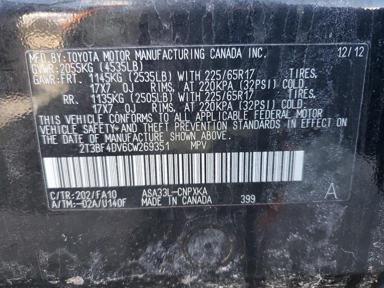 2012 Toyota RAV 4 - Image 13